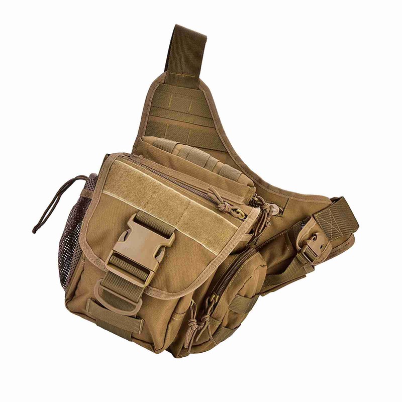 Durable Men Military Chest Shoulder Bag Pack for Travel Hiking