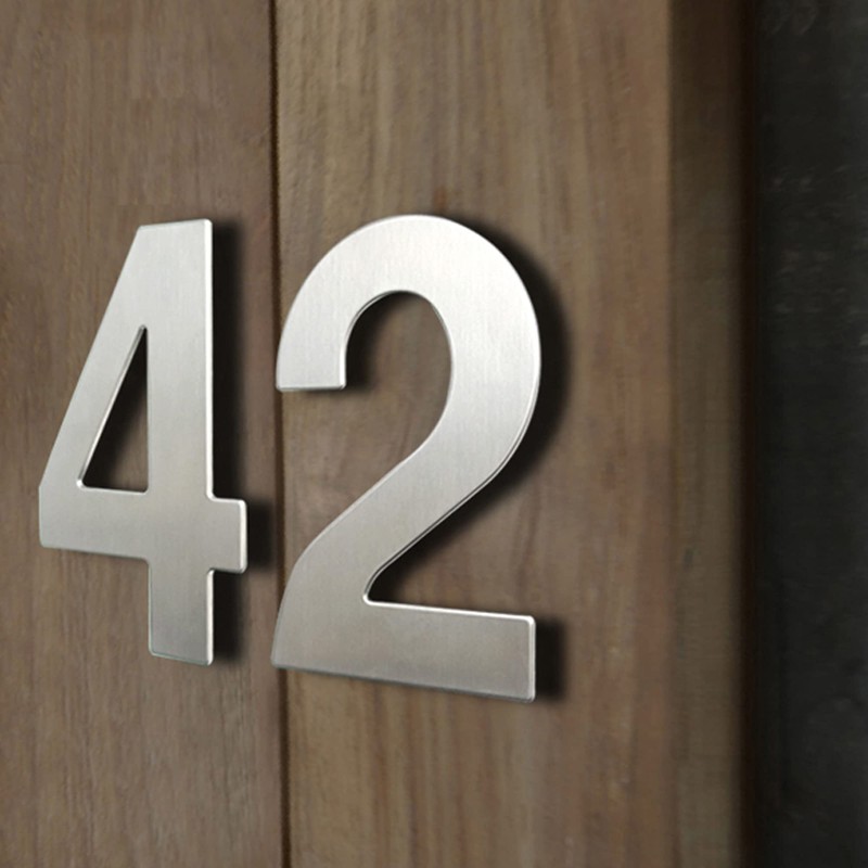 HASWARE 304 Stainless Steel Modern House Number Powder Coating Stylish