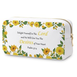 Inspirational Bible Verse Gifts Makeup Bag Christian Gift for Her Faith Thank You Gifts Cosmetic Bags Motivational Gifts with Prayers Makeup Pouch Religious Gifts for Christmas Friends Mom Sister