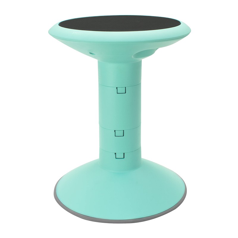 Storex Wiggle Stool, 12-18 Inch, Teal