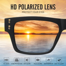 logclub Polarized Sunglasses Men Womens Retro Driving Sun glasses UV Protection Classic Men’s Sunglasses