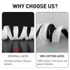 UamGlsob Flat Thick Cotton Shoe Laces for Alexander Mcqueen Sneakers,