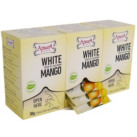 Apsara Premium White Mango Tea, Set of 3 (60 Tea Bags), Green Tea and White Tea Very Fragrant with Fruity Note, Wonderful White Tea and Green Tea Combination Bags