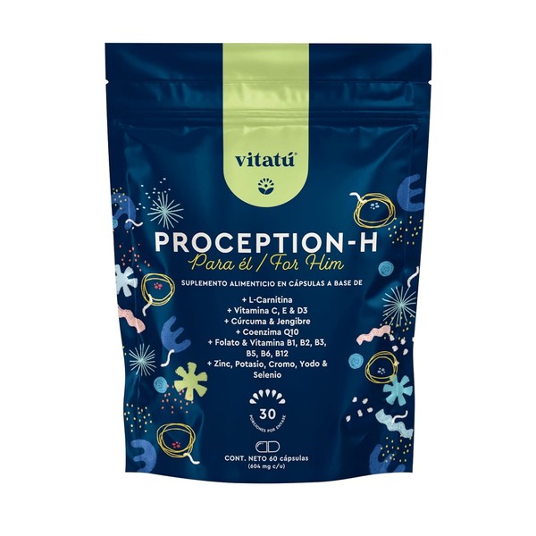 Vitat Proception suplemento para hombre con Zinc, Folato, L-Carnitina, Vitamina