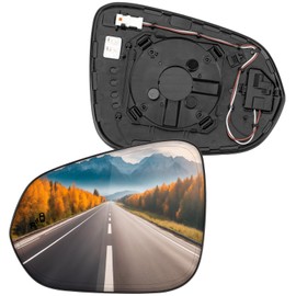 LOIYLLEN Driver Side Mirror Replacement for Lexus RX350 2016-2020, NX200t 2015-2020, NX300 2018 2019 2020 - Left Side Mirror Glass, Rear View Mirrors Glass with Power Heated & Blind Spot