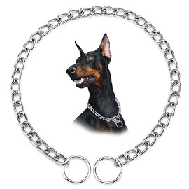2 Pack Collar de Cadena para Perro Acero Inoxidable de Adiestramento para Perros Pequeños Medianos Grandes y Gigantes Control Fácil y Efectivo Cadena para Perros