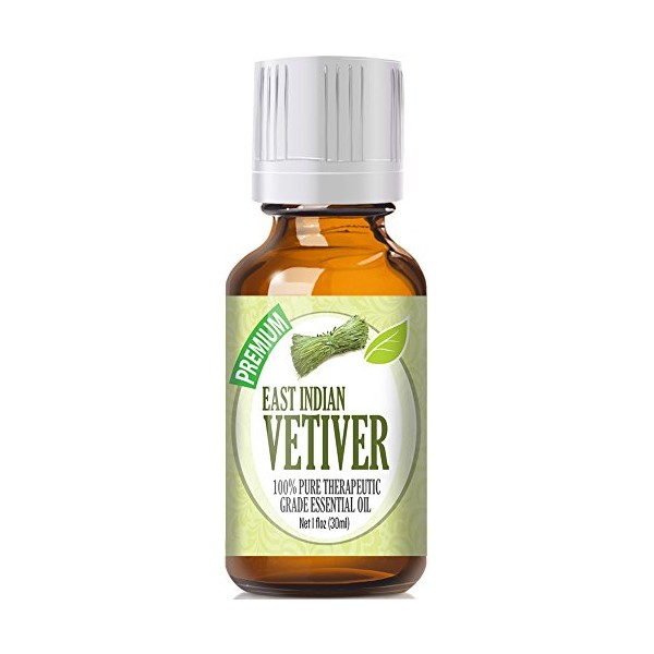 Healing Solutions Vetiver Essential Oil - 100% Pure Therapeutic Grade Vetiver Oil - 30ml