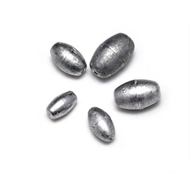 11Pcs Egg Sinkers Fishing Weights Fishing Sinkers Lead Split Shot Fishing Weights Sinkers for Fishing