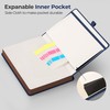 RETTACY Thick Lined Journal Notebook, A5 Hardcover Leather Journal With