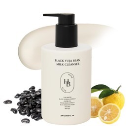 Black Yuja Bean Milk Cleanser – Korean Skincare for Sensitive Skin, Vegan & Hypoallergenic, Moisturizing and Hydrating First Facial Cleanse, K-Beauty Cleansing Milk