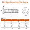 M5-0.8 x 30mm Flat Round Head Machine Screw, Furniture Bolts