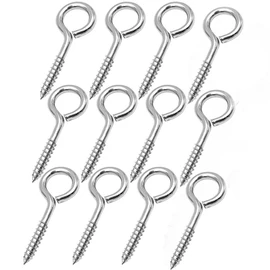 JY-MARINE - Ganchos de ojo de tornillo de alta resistencia de 2.5 pulgadas, anillo de acero inoxidable 316, ganchos de columpio para soporte de hamaca, silla columpios, yoga, interior y exterior,