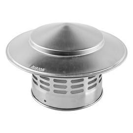 Sarini Stainless Steel Roof Rain Cap Chimney Cap Chimney Cap Rain Cap Chimney Hood Roof Tube Exhaust Hood Suitable For 110MM Flue Pipe