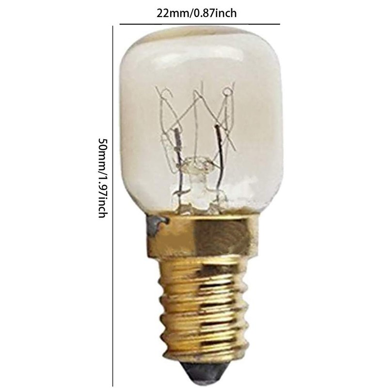 BesYouSel E14 Light Bulb 15W T22 Microwave Oven Bulb 300