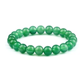 Natural Gemstones Purification Bracelets,8 mm Healing Crystal Healing Stone Bracelet,Stress Relief Anxiety Yoga Bracelet (Green Aventurine)
