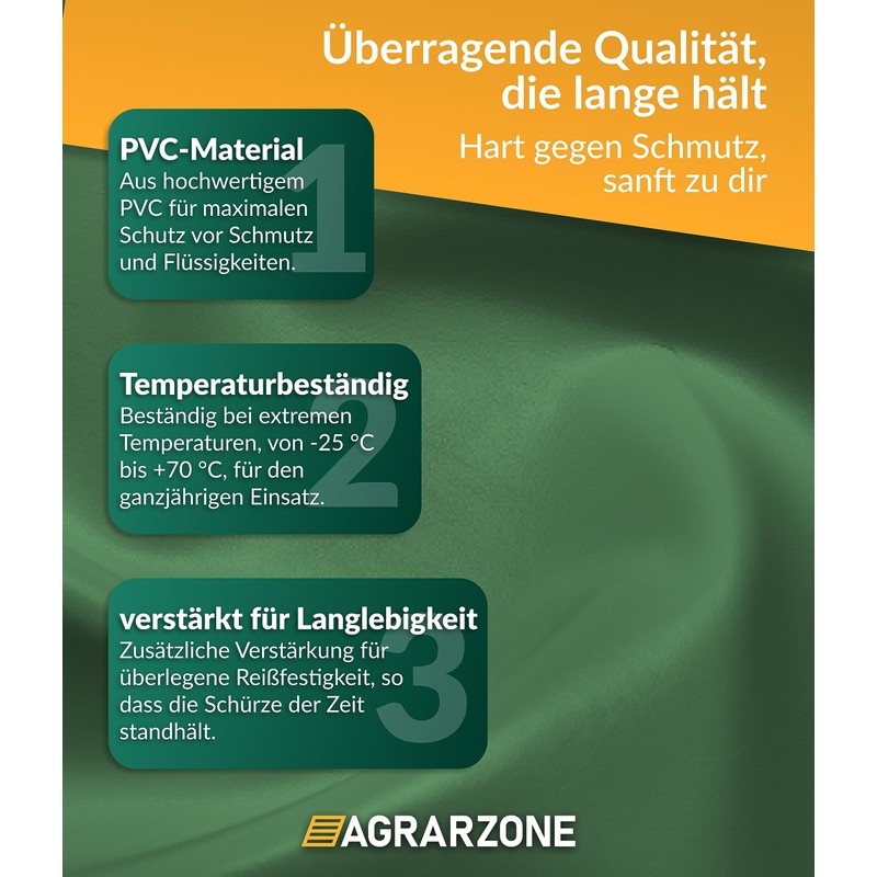 Agrarzone Washing Apron Milking Apron, Green