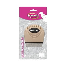 Inodorina, Anti-Floh-Kamm für Hunde und Katzen, ideal zur Beseitigung von Flöhen und kleinen Insekten aus dem Fell von Hunden, Katzen und Welpen, entfernt parasitäre Insekten