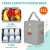 PIIOSER Breastmilk Cooler Bag with Ice Pack Fits 6 Baby