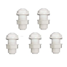 1/4" RO Water Tube Fitting,Bulkhead Connector,Quick Connect Bulkhead Connector,for RO Water system,Water filters,Water purifiers Fittings