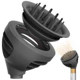 Airwrap Attachments for Dyson,Wave Curl Diffuser Designed to Perfectly for Dyson Air wrap Accessories Bigger Hair Diffuser Nozzle Dome and Diffuse Modes to Dryer Faster and Define Curls Hair HS01 HS05