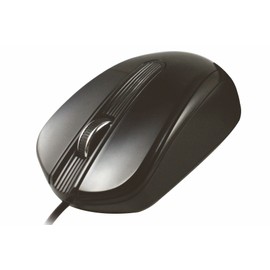 CLiPtec® RZS967 Black basic Scroll Comfort II wired optical mouse for PC/Notebooks