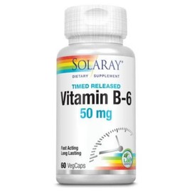 SOLARAY B-6 TSTR Supplement, 50mg | 60 Count