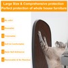 Large Cat Scratching Mat, 118"x15.8" Self-Adhesive Scratch Furniture Protector, Trimmable