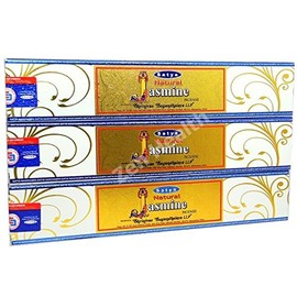 3 x Satya Natural JASMINE Incense Sticks 15g 3 boxes