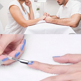 FRCOLOR Stainless Steel Scoop Cuticle Spoon Pusher Nail Cuticle Cleaner Nail Cuticle Pusher Multifunction Removal Tool