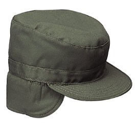 Rothco G.I. Type Combat Cap with Flaps (US, Numeric, 7 1/4, Olive Drab)
