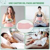 Castor Oil Pack Reusable Washable Relieves Soreness Adjustable Castor Oil
