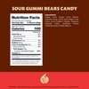 Sour Gummi Bears Candy 2-Pound Bag | Blue Raspberry Chewy