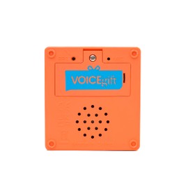 VOICEGIFT Ring box with LED Light - Audio Recording Box with Playback for Engagement, Wedding and Special occasions (Salmon/Lime)