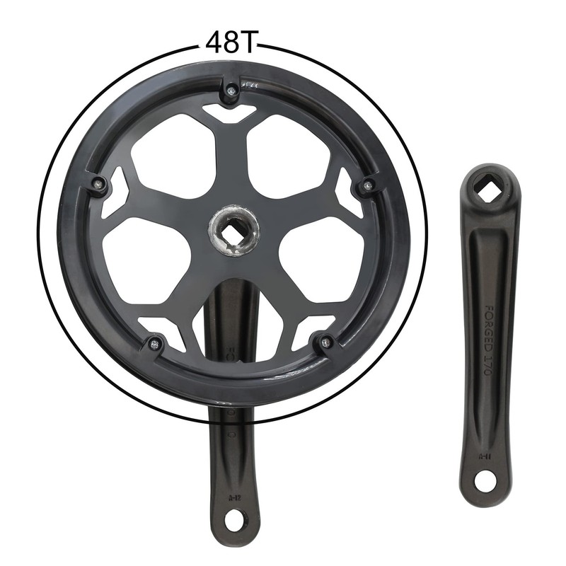 WEERAS City Folding Bicycle Crank Single Speed 48T 170mm with