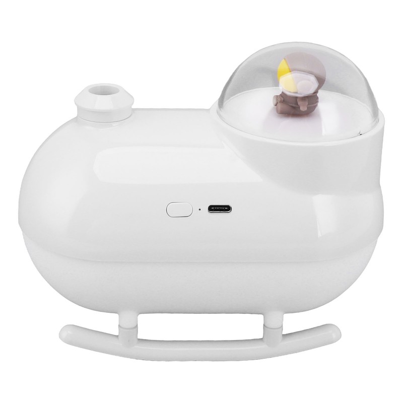 Small Humidifier Desktop Humidifier Cartoon Astronaut Train Colorful Lighting USB