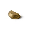 Goo-Ki 6 Pack 2 1/2 Inch Antique Brass Half-Moon Cabinet