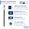 5 x Rennie Tools 150mm Long T15 TX15 Impact Screwdriver