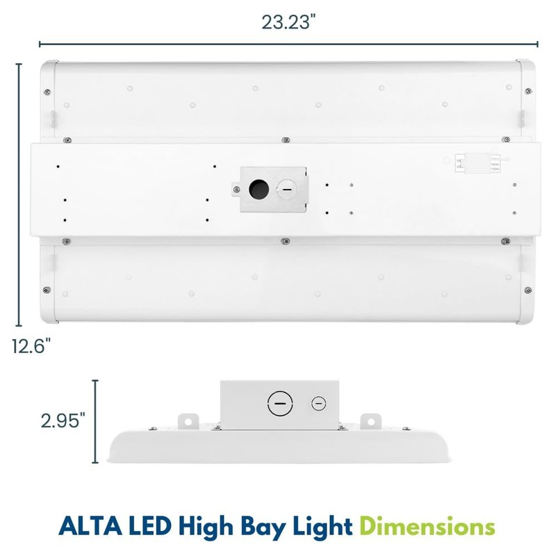 Konlite ALTA LED Low Bay Light - 2FT - 105W/90W/80W