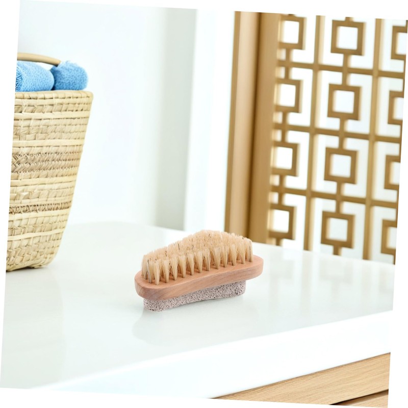 NOLITOY Foot Care Kit Stone Scrub Brush Nail Cleansing Tool