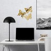 Decal Stickers Of Butterfly Set Silhouette 1 (Metallic Gold) Premium