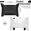 Modixun 2Pcs Car Tissue Holder, Soft PU Leather Sun Visor