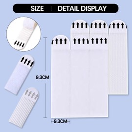 Large Picture Hanging Strips Heavy Duty, 36-Pairs(72 Strips) Photo Frame Stickers for Wall,Hanging Picture Without Nail, for Picutre Frame Hanging and Christmas Decorations（9.3CMX1.9CM）