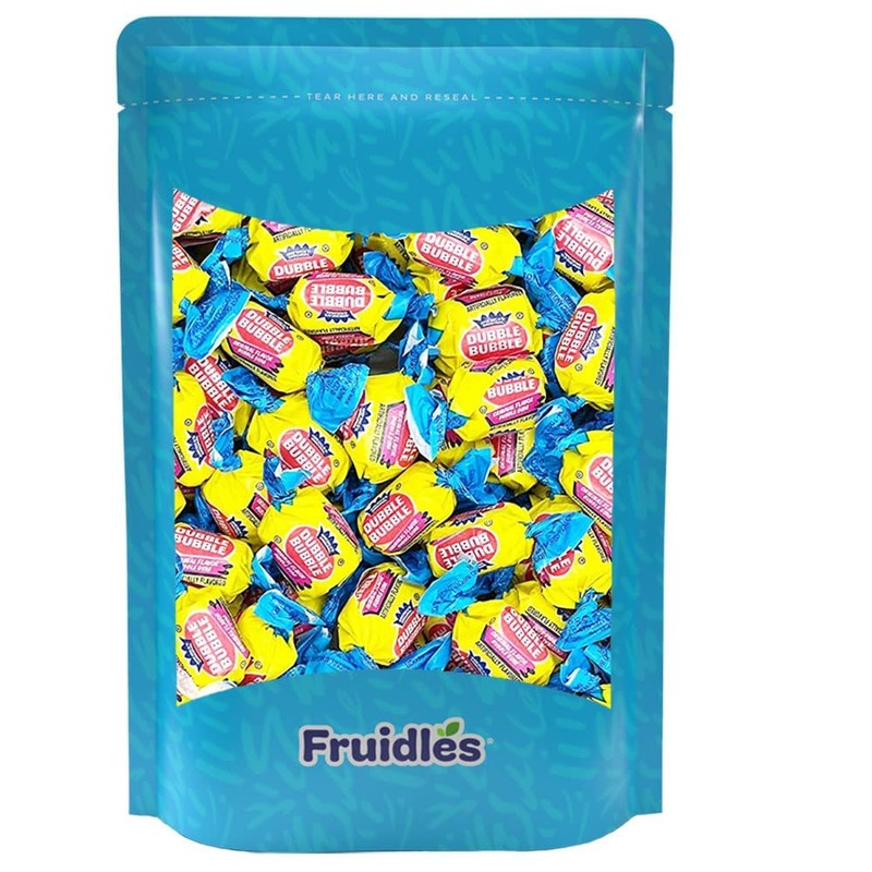 Fruidles Original Double Bubble Chewing Gum Balls Half-Pound Fruit Flavored