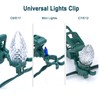 C7 C9 Christmas Lights Spring Clips, 25 Count Holiday Lights