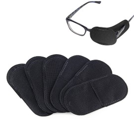 3 Pairs Eye Patches Reusable Single Eye Mask,Soft and Comfortable Pirate Eye Patch Improve Vision for Adults and Kids(Black)