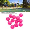 12PCS 74mm 40 Holes Pickleballs PE Plastic High Elasticity Pickleball