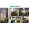 Monehet 2Pcs Plant Grow Light, Full Spectrum, Brightness Adjustable, Auto