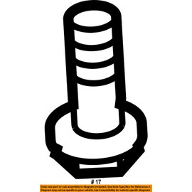 Toyota 90105-A0135 Bolt for Front Suspension Lower Arm