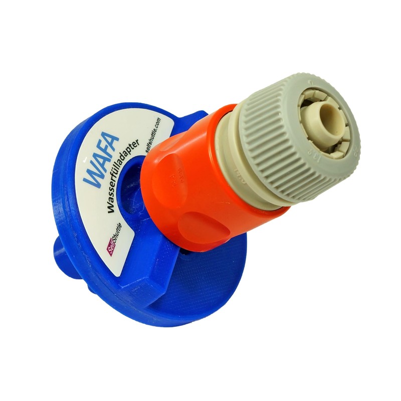 WAFA, Water tank adapter, water tank cap, motorhome, scooter team,