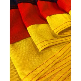 FLAGLY Premium Long Bunting Germany 160 g/m² Fabric Weight, Robust and Weather-Resistant Ship Flag Cloth - Various Sizes - Germany Bunting, Flagpole Accessories (30 x 200 cm)